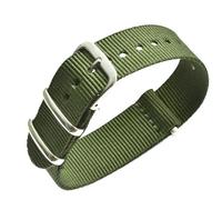 HASGTFM Correa de tela de nailon for deportes militares, 18mm, 20mm, correas for hebilla de cinturón negro transpirable, accesorios for reloj, correas de reloj de 16mm, 22mm y 24mm(M02,22mm)