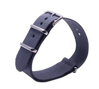 HASGTFM Correa de tela de nailon for deportes militares, 18mm, 20mm, correas for hebilla de cinturón negro transpirable, accesorios for reloj, correas de reloj de 16mm, 22mm y 24mm(M04,18mm)