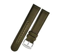 HASGTFM Correa inferior de lona de nailon for reloj SEIKO NO.5 SRPC31J1 SSC295J1 20 21 22mm negro verde gris caqui azul correa de reloj for hombre(Green-S pin,22mm)