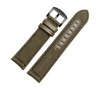HASGTFM Correa Lona Correas de Nylon Reloj Negro Caqui Correa de Lona de Nylon Impermeable Transpirable 22 mm(Army green black,22mm)