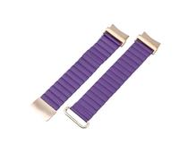 HASGTFM Correa magnética de cuero for Samsung Galaxy Watch 6, 5, 4, 40, 44mm, 6 Classic 43, 47mm, sin huecos, ajuste rápido, pulsera 5Pro de 45mm(Lila,For Watch 5Pro 45mm)