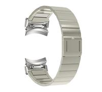 HASGTFM Correa magnética sin huecos apta for Samsung Galaxy Watch 6/5/4 44mm 40mm 5 Pro 45mm 6 Classic 47mm 43mm pulsera de Metal con extremo curvado(Titanium 2,Galaxy Watch 4 5 6)