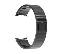 HASGTFM Correa magnética sin huecos apta for Samsung Galaxy Watch 6/5/4 44mm 40mm 5 Pro 45mm 6 Classic 47mm 43mm pulsera de Metal con extremo curvado(Schwarz,Watch 6 Classic)