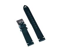 HASGTFM Correas de cuero de cera de aceite 20 mm 22 mm Vintage Watch Bands Black Brown Green Coffee Hecho a mano Reloj de muñeca Accesorios for hombres/mujeres(Blue,20mm)