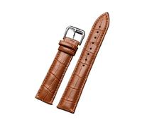 HASGTFM Correas de reloj de 16mm, 18mm, 20mm, 22mm y 24mm, pulsera for relojes for hombres y mujeres, correa de repuesto informal for negocios, correa de reloj de cuero(Brown 2,16mm)