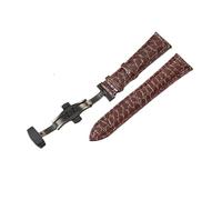 HASGTFM Correas de reloj de cuero de diseño, accesorios de reloj de 18mm, 20mm, 22mm y 24mm, correas de muñeca aptas for Samsung Galaxy Gear S3 Active 2(Black brown,24mm)