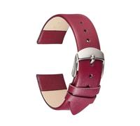 HASGTFM Correas de reloj de cuero ultrafinas y suaves for mujer, pulsera de 14mm, 16mm, 18mm, 20mm y 22mm, color rosa(Lila,14mm)