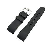 HASGTFM Correas de reloj de goma fluoro 20 mm 22 mm 24 mm pulsera deportiva Banda de reloj de barra de liberación rápida for cada marca Relojes Bandas(Black(Steel),22mm)
