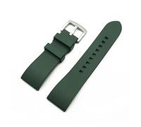 HASGTFM Correas de reloj de goma fluoro 20 mm 22 mm 24 mm pulsera deportiva Banda de reloj de barra de liberación rápida for cada marca Relojes Bandas(Green(Steel),22mm)