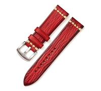 HASGTFM Correas de reloj Vintage de cuero curtido vegetal, 18mm, 20mm, 22mm, 24mm, hebilla de acero de Color, correa de muñeca duradera hecha a mano(14,18mm)