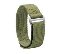 HASGTFM Correas militares de 20mm y 22mm, correa de reloj Universal Solf de nailon de primera calidad, apta for piloto deportivo, correas militares de repuesto for reloj de nailon(Green,20MM_L)