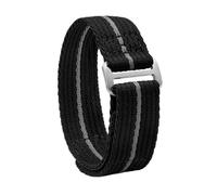 HASGTFM Correas militares de 20mm y 22mm, correa de reloj Universal Solf de nailon de primera calidad, apta for piloto deportivo, correas militares de repuesto for reloj de nailon(Black,20MM_M)
