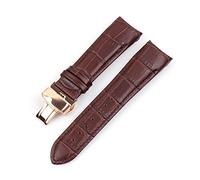 HASGTFM Cuero curvado de cuero Reloj de reloj 22 mm 23 mm 24 mm Ajuste for Tissot T035 AutomatC Man Watch Band Band Strap Steel Hebilla Pulsera de muñeca(12,24mm)