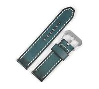 HASGTFM Cuero retro WatchStrap 18mm 20mm 22mm 24mm Hombres Reemplazo de reemplazo de la banda de la pulsera de la pulsera Ajuste for Panerai(Blue,18mm)