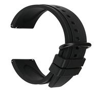 HASGTFM Diseño Reloj de goma Banda Brown Soft Sport Wamkband 20mm 22mm 24mm Buceo de buceo Reloj impermeable Correa Correa de muñeca for hombres Mujeres(Black B,20mm)