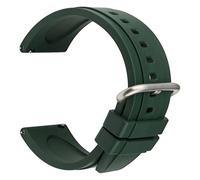 HASGTFM Diseño Reloj de goma Banda Brown Soft Sport Wamkband 20mm 22mm 24mm Buceo de buceo Reloj impermeable Correa Correa de muñeca for hombres Mujeres(Green S,20mm)