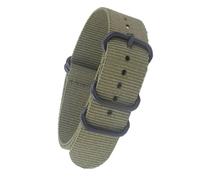 HASGTFM Ejército Militar PVD Hebilla Negra 18mm 20mm 22mm 24mm Correas de Reloj Hombres Mujeres Relojes Correa Reloj de Pulsera Anillo Hebilla(Army Green,24mm)