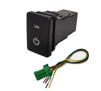 HASGTFM Interruptor de llave PC for coche, luz antiniebla LED naranja, asiento for maletero, espejo, ventilador calefacción, botón pulsador apto for Suzuki Jimny 2019 2020 2021, 1 ud(Power)