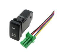 HASGTFM Interruptor de luz antiniebla 5 pines apto for Toyota Highlander Tacoma Land Cruiser 100 for Hilux Prius 4Runner Tundra Control ON-OFF LED naranja