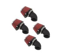 HASGTFM Kit de filtro entrada aire 4 Uds apto for BMW Serie K K100 K75 for motocicleta tipo Cafe Racer sistema admisión modificación Retro(Black 01)