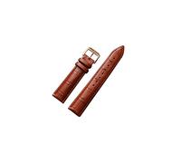 HASGTFM Mira las bandas de reloj de cuero de 22 mm 16mm 18 mm 20 mm 24mm negro marrón mujeres hombres reloj de la correa de la banda con la hebilla(Rose-Light brown,20mm)