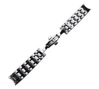 HASGTFM Muñeca de la banda de reloj de acero inoxidable Fit for la biblioteca de Tissot Mapa de la biblioteca T035 410A 18mm 22mm 23mm 23mm 24mm Cinturón de pulsera de reemplazo de extremo curvado(23m