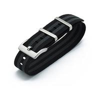HASGTFM Nylon Nat Straps 20mm 22mm relojes de relojes duraderos tropas francesas militares paracaídas especial de relojes elásticos de relojes de reemplazo for hombres(Bond,20mm)