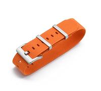 HASGTFM Nylon Nat Straps 20mm 22mm relojes de relojes duraderos tropas francesas militares paracaídas especial de relojes elásticos de relojes de reemplazo for hombres(Orange,20mm)