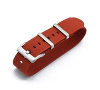 HASGTFM Nylon Nat Straps 20mm 22mm relojes de relojes duraderos tropas francesas militares paracaídas especial de relojes elásticos de relojes de reemplazo for hombres(Deep red,22mm)