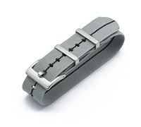 HASGTFM Nylon Nat Straps 20mm 22mm relojes de relojes duraderos tropas francesas militares paracaídas especial de relojes elásticos de relojes de reemplazo for hombres(Gray Black,20mm)