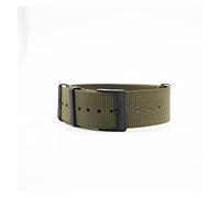 HASGTFM Nylon OTAN Watch Straps 20mm Premium Seatbelt Watch Straps Fit for James Bond 007 Militar pulsera Reloj Reloj de pulsera Bandas(Green(Black Buck))