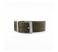 HASGTFM Nylon OTAN Watch Straps 20mm Premium Seatbelt Watch Straps Fit for James Bond 007 Militar pulsera Reloj Reloj de pulsera Bandas(Green(Siliver Buck))