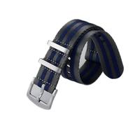 HASGTFM Nylon Premium NYLO Strap 20mm 22mm Asiento del cinturón de seguridad Sports Fit for 007 Fit for James Bond WatchBand Reemplazo(Beige)
