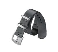 HASGTFM Nylon Premium NYLO Strap 20mm 22mm Asiento del cinturón de seguridad Sports Fit for 007 Fit for James Bond WatchBand Reemplazo(Black Gray)
