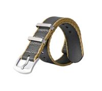 HASGTFM Nylon Premium NYLO Strap 20mm 22mm Asiento del cinturón de seguridad Sports Fit for 007 Fit for James Bond WatchBand Reemplazo(GREEN BLUE)