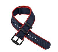 HASGTFM Nylon Premium NYLO Strap 20mm 22mm Asiento del cinturón de seguridad Sports Fit for 007 Fit for James Bond WatchBand Reemplazo(Brown)