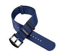 HASGTFM Nylon Premium NYLO Strap 20mm 22mm Asiento del cinturón de seguridad Sports Fit for 007 Fit for James Bond WatchBand Reemplazo(Schwarz)
