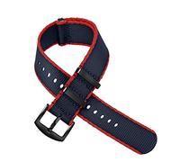 HASGTFM Nylon Premium NYLO Strap 20mm 22mm Asiento del cinturón de seguridad Sports Fit for 007 Fit for James Bond WatchBand Reemplazo(Brown)