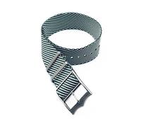 HASGTFM Nylon PREMIUM NYLO Straps 20mm 22mm Ajuste for las bandas de reloj de Tudor Black Red Khaki con plateado Copper Hebilla Pulsera Accesorios(Green white,20mm)