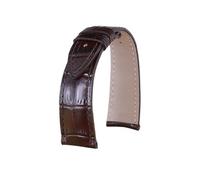 HASGTFM Ocultar correas de reloj de cuero negro marrón oscuro accesorios de reloj bandas de hombre aptas for Frederique Constant Classic(Darkbrown,21mm)