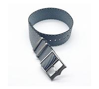 HASGTFM PREMIUM OTAN ZULU RELOJ DE RELOJ DE LA CORREA DE RELOJ DE NYLON DE 20 MM 22 mm Pulsera de reemplazo Straps FORT-UDOR BLACK BAY OTAN WATCH BANDS(Gray white)