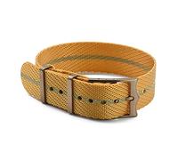 HASGTFM PREMIUM OTAN ZULU RELOJ DE RELOJ DE LA CORREA DE RELOJ DE NYLON DE 20 MM 22 mm Pulsera de reemplazo Straps FORT-UDOR BLACK BAY OTAN WATCH BANDS(New Orange Khaki)