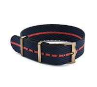 HASGTFM PREMIUM OTAN ZULU RELOJ DE RELOJ DE LA CORREA DE RELOJ DE NYLON DE 20 MM 22 mm Pulsera de reemplazo Straps FORT-UDOR BLACK BAY OTAN WATCH BANDS(New Black Blue Red)