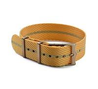 HASGTFM PREMIUM OTAN ZULU RELOJ DE RELOJ DE LA CORREA DE RELOJ DE NYLON DE 20 MM 22 mm Pulsera de reemplazo Straps FORT-UDOR BLACK BAY OTAN WATCH BANDS(New Orange Khaki)