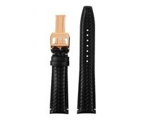 HASGTFM Pulsera de 20/21/22 mm apta for correa de reloj IWC Apto for portugués Apto for calendario perpetuo IW503312 IW371614 Apto for reloj de cuero de la serie Timing(B-black-rose gold,22mm)