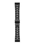 HASGTFM Pulsera de aleación de titanio Correa de reloj Ajuste for FENIX 6X Banda de reloj de acero inoxidable 22 mm 26 mm Fit for Fenix 5x Plus Fit for Fenix 5 Fit for Fenix 6 6x Pro(Silver,26mm)