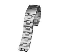 HASGTFM Pulsera de correa de reloj de acero inoxidable de metal apta for Swatch YGS749G YCS Yas YGS IRONY Cerámica Hombres Mujeres Reloj Correa de cadena 17 mm 19 mm 21 mm(SWQ-20-silver,17mm)