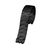 HASGTFM Pulsera de correa de reloj de acero inoxidable de metal apta for Swatch YGS749G YCS Yas YGS IRONY Cerámica Hombres Mujeres Reloj Correa de cadena 17 mm 19 mm 21 mm(SWQ-G21black,19mm)