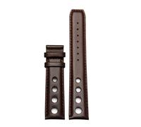 HASGTFM Pulsera de cuero apta for Tissot 1853 Correa de reloj deportiva apta for carreras PRS516 T91 1853 Capa superior de piel de vaca 20 mm Apta for accesorios de correa chopin(Brown-brown-no clasp)