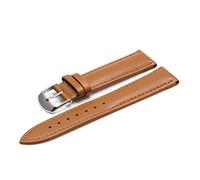 HASGTFM Pulsera de cuero marrón con brazalete de oro rosa 18 mm 20 mm Banda de reloj de 22 mm Cuerilla de reloj for DW Mira Fitt for Daniel Fit for Wellington Band(Light Brown S,14mm)